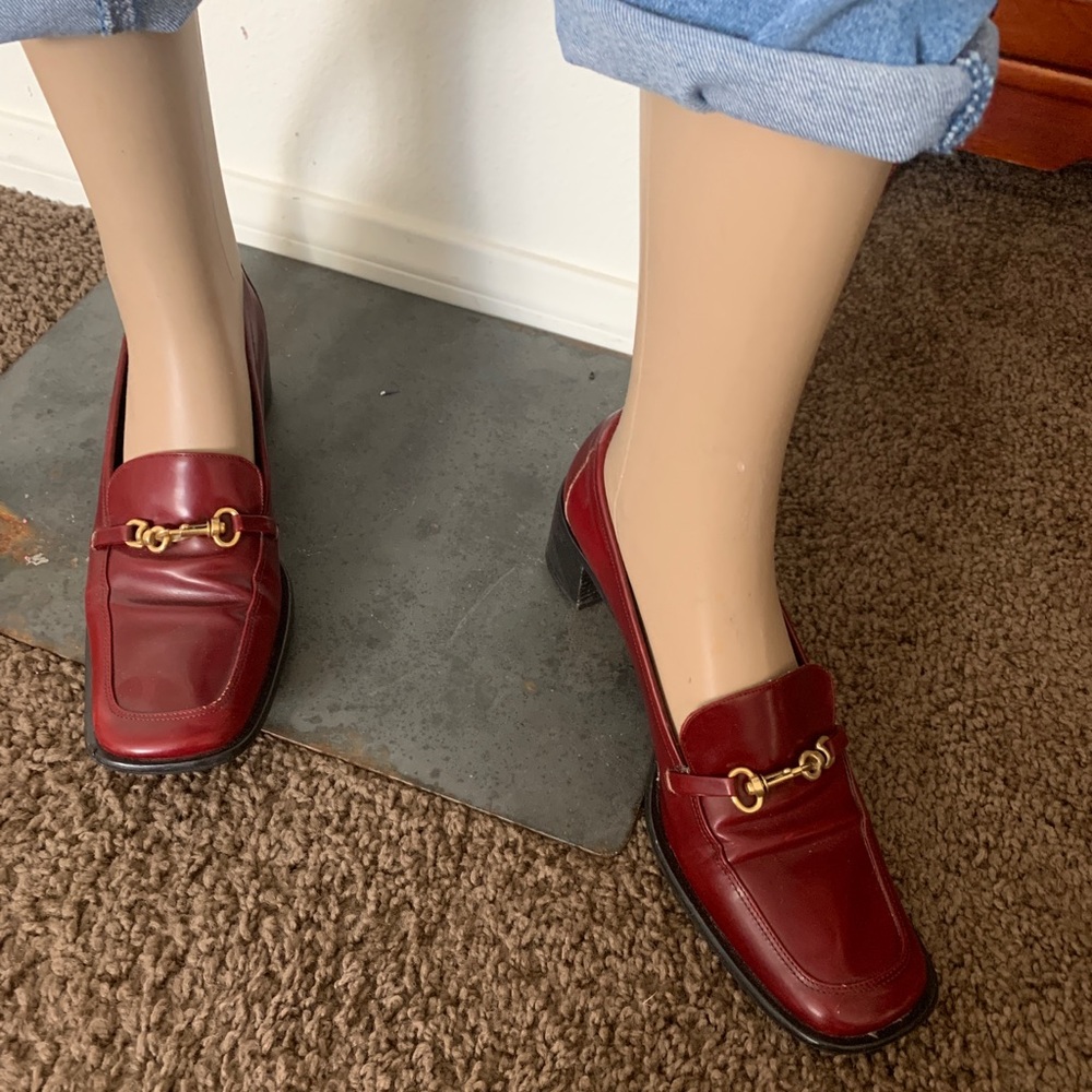 🐸Coach loafers leather shoes 7.5 - Picture 3 of 5